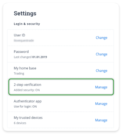 2 step verification