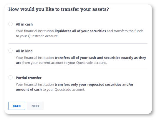 Transfer of assets preference