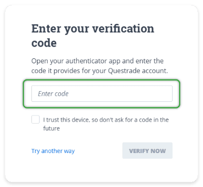 enter your code