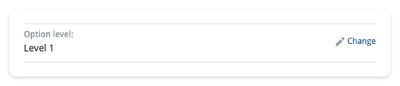 Options level with the pencil change icon