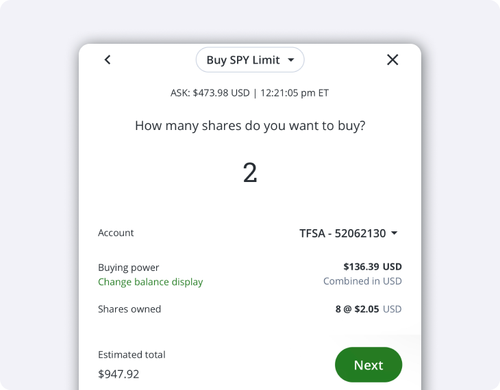 Multi-page Order Entry QuestMobile