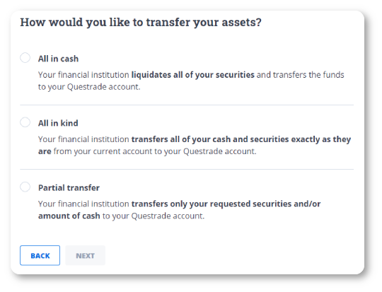 Transfer of assets preference