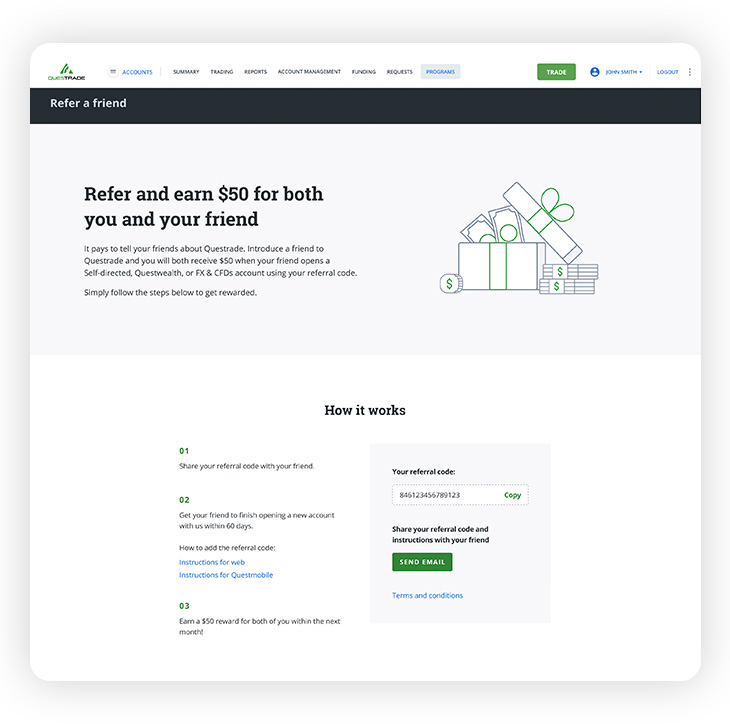 refer a friend and earn 50$