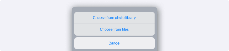 Choose an upload method