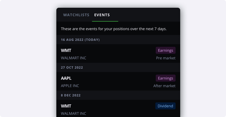 Upcoming events
