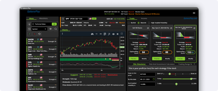 OptionsPlay Edge desktop overview