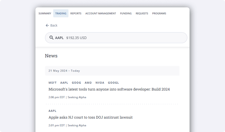 Seeking Alpha news Questrade Trading