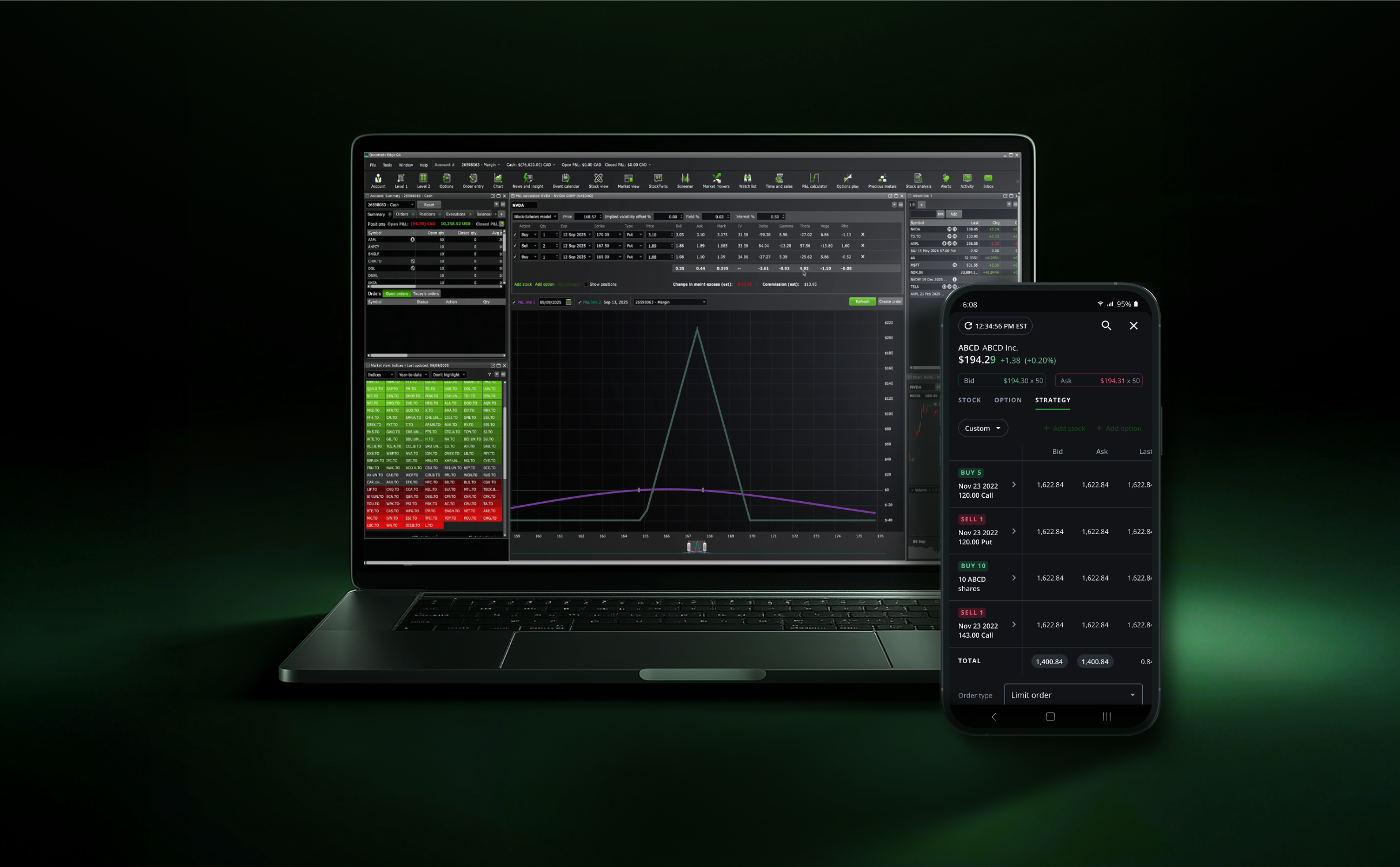 Man at computer working in the dark