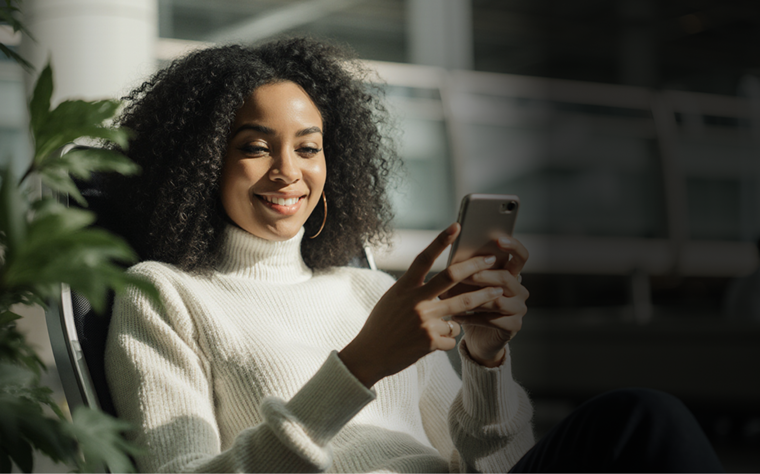 Man at computer working in the dark