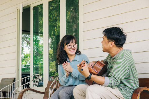 couple enjoying their time