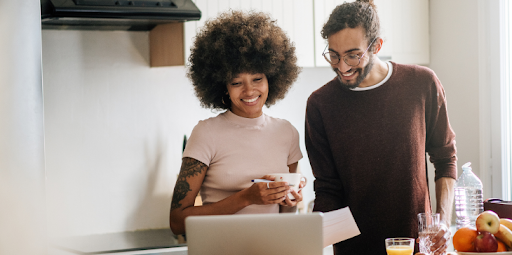 A couple picking their homebuying team